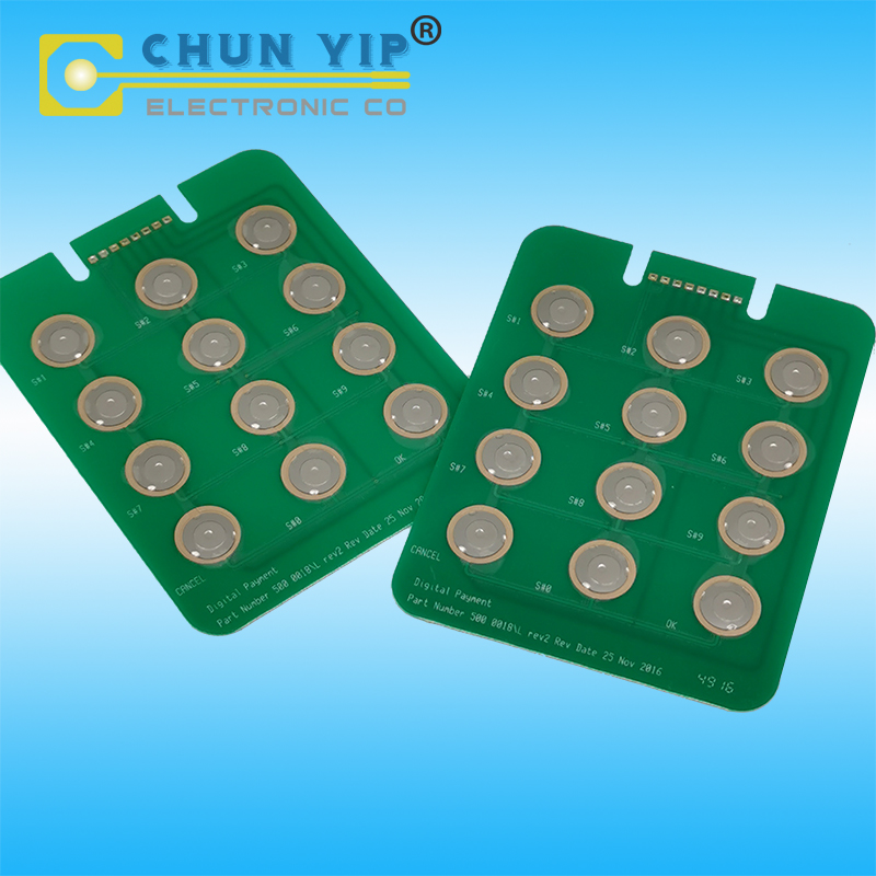 pcb組合金屬彈片薄膜開關(guān)